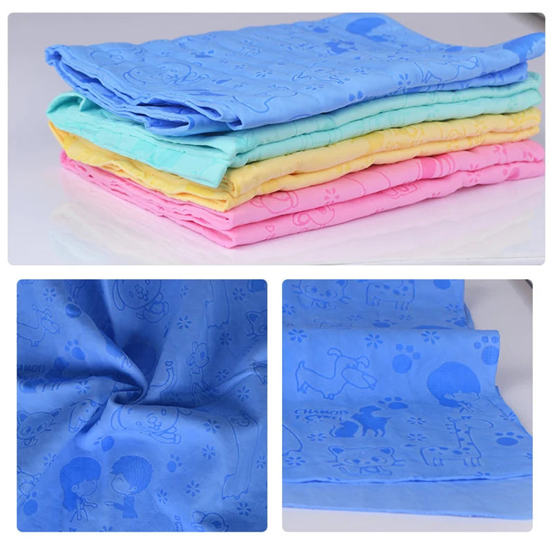 serviette pour chien absorbante en simili daim