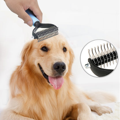 Brosse de toilettage double face